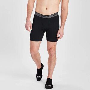 NWT MISSION 6" BOXER BRIEF Size XL‎ COLOR BLACK